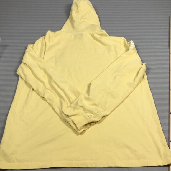 Polo Ralph Lauren Shirt Mens Large Yellow Hooded Big Pony Long Sleeve Spell Out - Picture 6 of 10